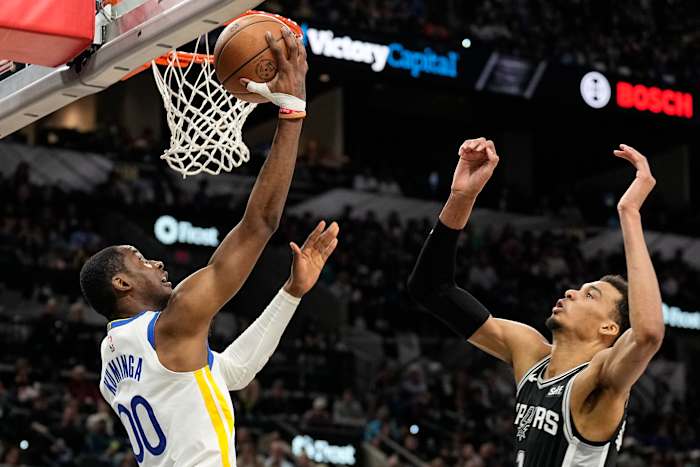 Jonathan Kuminga Victor Wembanyama Warriors